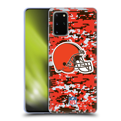 NFL Cleveland Browns Graphics Digital Camouflage Soft Gel Case for Samsung Galaxy S20+ / S20+ 5G