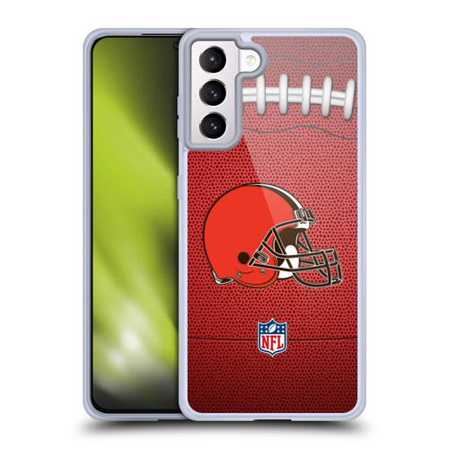 NFL Cleveland Browns Graphics Football Soft Gel Case for Samsung Galaxy S21+ 5G