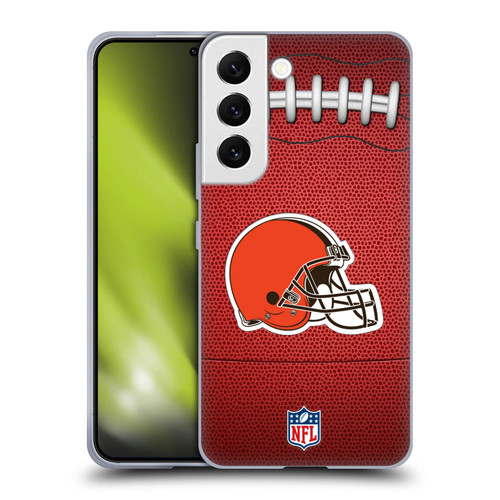 NFL Cleveland Browns Graphics Football Soft Gel Case for Samsung Galaxy S22 5G