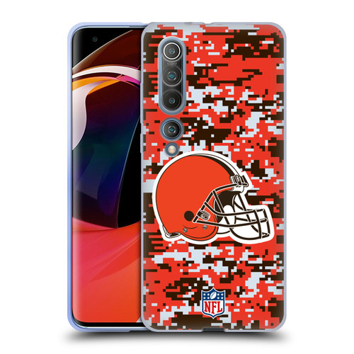 NFL Cleveland Browns Graphics Digital Camouflage Soft Gel Case for Xiaomi Mi 10 5G / Mi 10 Pro 5G