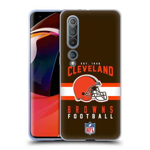 NFL Cleveland Browns Graphics Helmet Typography Soft Gel Case for Xiaomi Mi 10 5G / Mi 10 Pro 5G