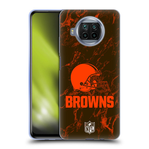 NFL Cleveland Browns Graphics Coloured Marble Soft Gel Case for Xiaomi Mi 10T Lite 5G