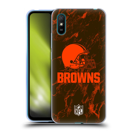 NFL Cleveland Browns Graphics Coloured Marble Soft Gel Case for Xiaomi Redmi 9A / Redmi 9AT