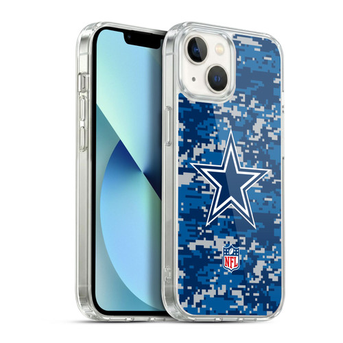 NFL Dallas Cowboys Graphics Digital Camouflage Soft Gel Case for Apple iPhone 13