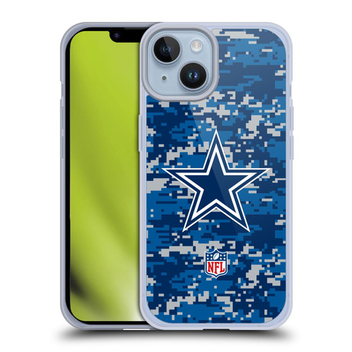 NFL Dallas Cowboys Graphics Digital Camouflage Soft Gel Case for Apple iPhone 14 NFL Dallas Cowboys Graphics Digital Camouflage Soft Gel Case for Apple iPhone 14
