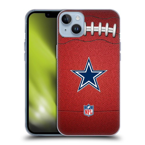NFL Dallas Cowboys Graphics Football Soft Gel Case for Apple iPhone 14 Plus