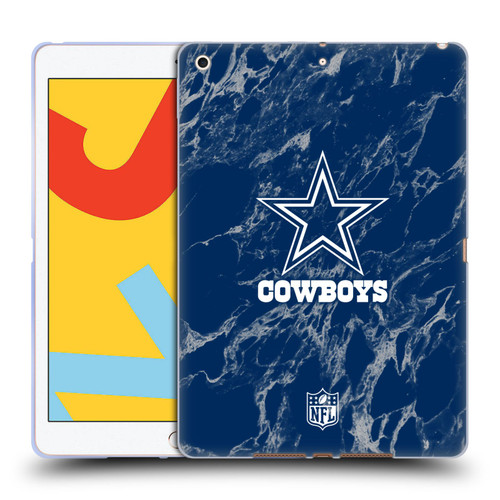 NFL Dallas Cowboys Graphics Coloured Marble Soft Gel Case for Apple iPad 10.2 2019/2020/2021