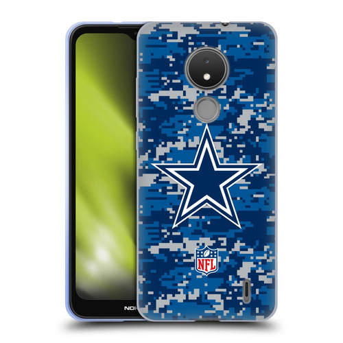 NFL Dallas Cowboys Graphics Digital Camouflage Soft Gel Case for Nokia C21