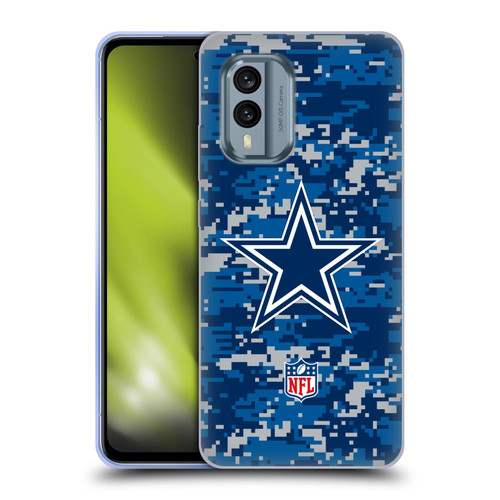 NFL Dallas Cowboys Graphics Digital Camouflage Soft Gel Case for Nokia X30