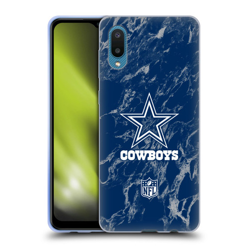 NFL Dallas Cowboys Graphics Coloured Marble Soft Gel Case for Samsung Galaxy A02/M02 (2021)