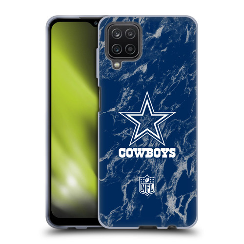 NFL Dallas Cowboys Graphics Coloured Marble Soft Gel Case for Samsung Galaxy A12 (2020)