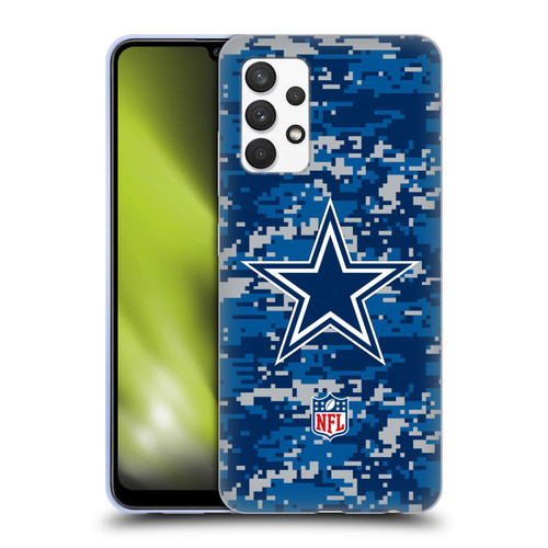 NFL Dallas Cowboys Graphics Digital Camouflage Soft Gel Case for Samsung Galaxy A32 (2021)