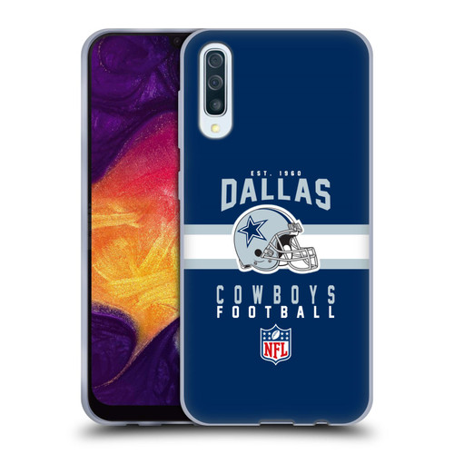 NFL Dallas Cowboys Graphics Helmet Typography Soft Gel Case for Samsung Galaxy A50/A30s (2019)