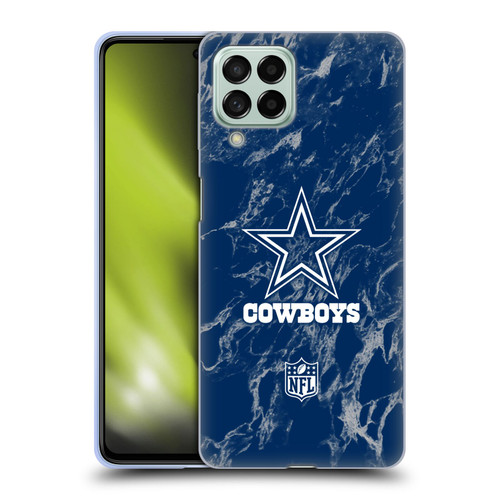 NFL Dallas Cowboys Graphics Coloured Marble Soft Gel Case for Samsung Galaxy M53 (2022)