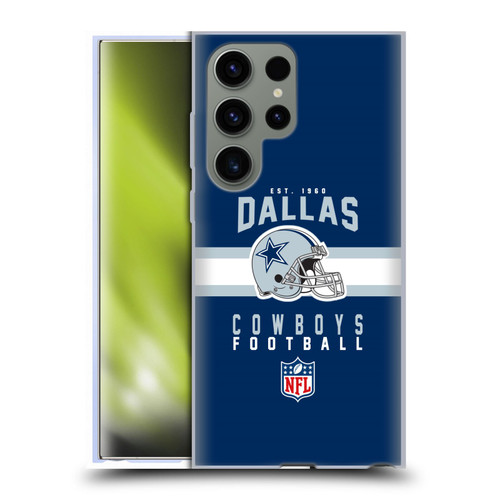 NFL Dallas Cowboys Graphics Helmet Typography Soft Gel Case for Samsung Galaxy S23 Ultra 5G