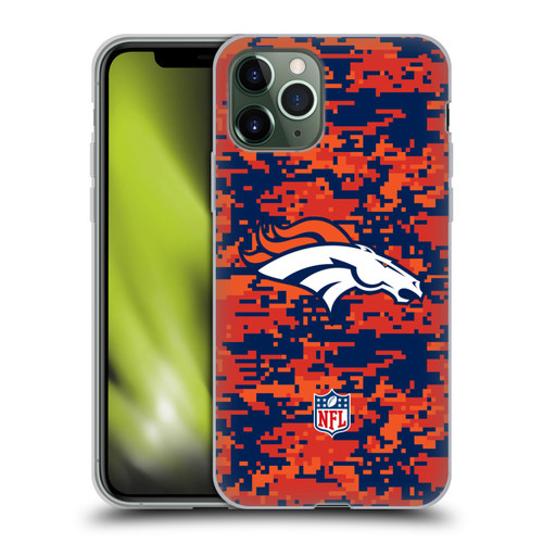 NFL Denver Broncos Graphics Digital Camouflage Soft Gel Case for Apple iPhone 11 Pro