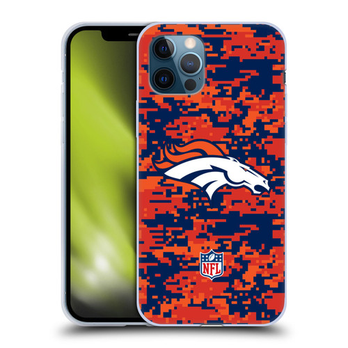NFL Denver Broncos Graphics Digital Camouflage Soft Gel Case for Apple iPhone 12 / iPhone 12 Pro