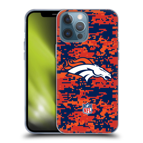 NFL Denver Broncos Graphics Digital Camouflage Soft Gel Case for Apple iPhone 13 Pro Max