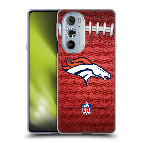 NFL Denver Broncos Graphics Football Soft Gel Case for Motorola Edge X30