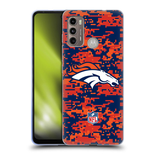NFL Denver Broncos Graphics Digital Camouflage Soft Gel Case for Motorola Moto G60 / Moto G40 Fusion