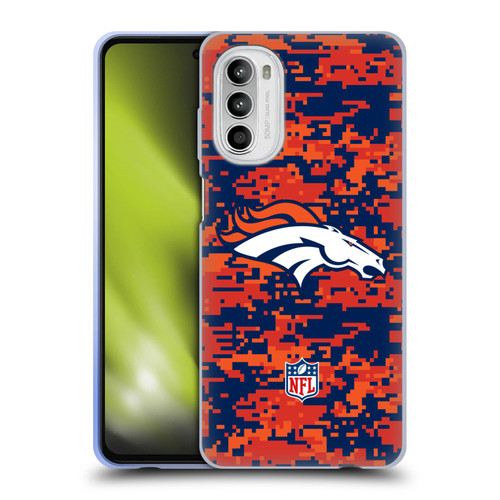 NFL Denver Broncos Graphics Digital Camouflage Soft Gel Case for Motorola Moto G52
