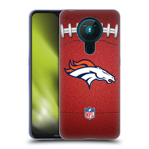 NFL Denver Broncos Graphics Football Soft Gel Case for Nokia 5.3