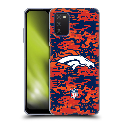 NFL Denver Broncos Graphics Digital Camouflage Soft Gel Case for Samsung Galaxy A03s (2021)
