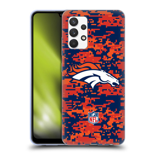 NFL Denver Broncos Graphics Digital Camouflage Soft Gel Case for Samsung Galaxy A32 (2021)