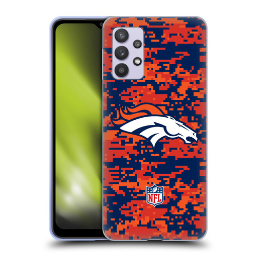 NFL Denver Broncos Graphics Digital Camouflage Soft Gel Case for Samsung Galaxy A32 5G / M32 5G (2021)