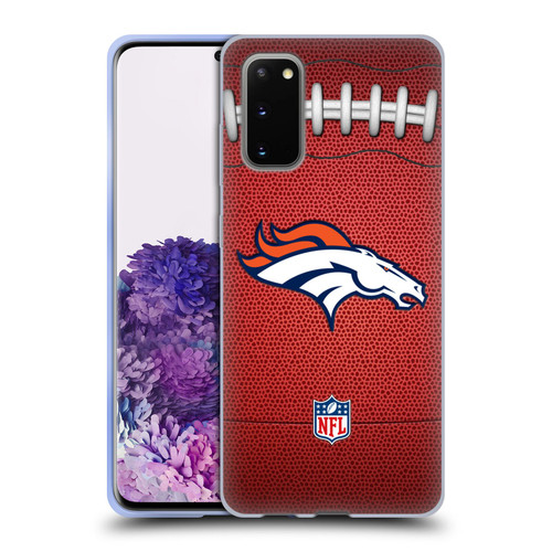 NFL Denver Broncos Graphics Football Soft Gel Case for Samsung Galaxy S20 / S20 5G