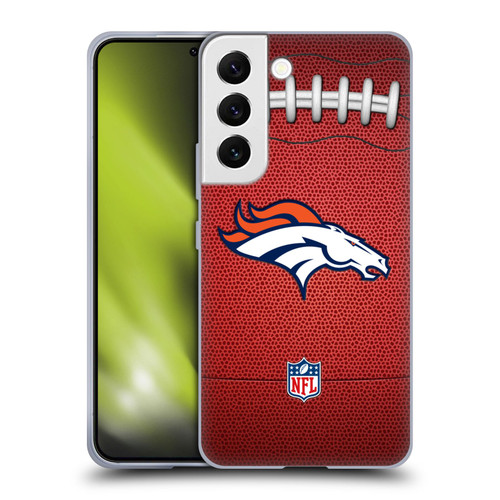 NFL Denver Broncos Graphics Football Soft Gel Case for Samsung Galaxy S22 5G