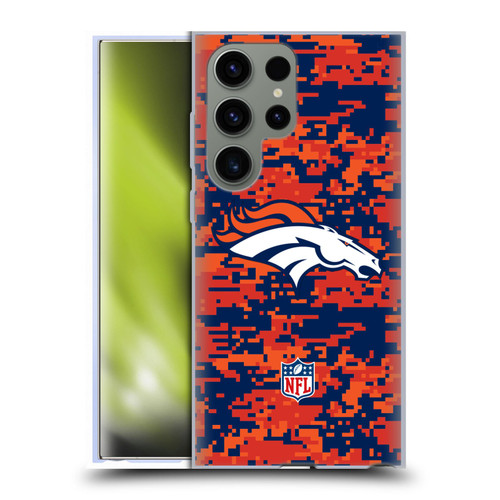 NFL Denver Broncos Graphics Digital Camouflage Soft Gel Case for Samsung Galaxy S23 Ultra 5G