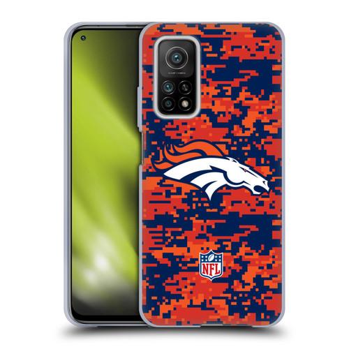 NFL Denver Broncos Graphics Digital Camouflage Soft Gel Case for Xiaomi Mi 10T 5G