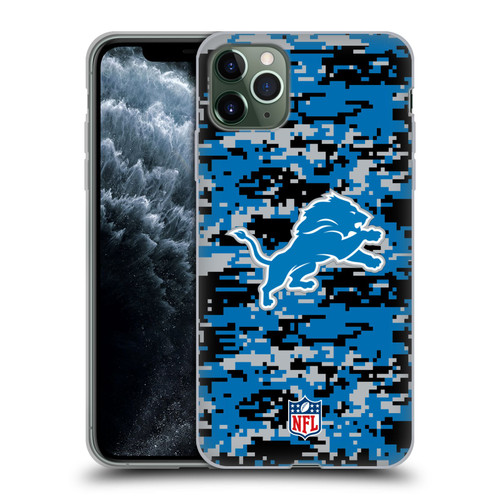 NFL Detroit Lions Graphics Digital Camouflage Soft Gel Case for Apple iPhone 11 Pro Max