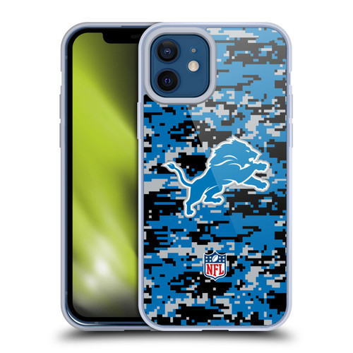 NFL Detroit Lions Graphics Digital Camouflage Soft Gel Case for Apple iPhone 12 / iPhone 12 Pro