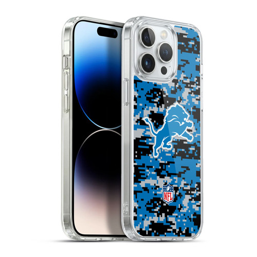 NFL Detroit Lions Graphics Digital Camouflage Soft Gel Case for Apple iPhone 13 Pro Max & MagSafe