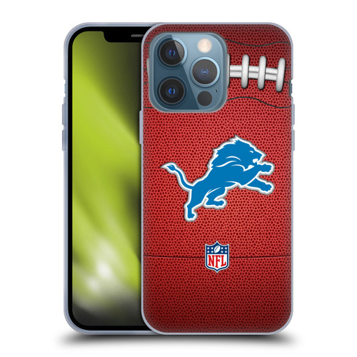 NFL Detroit Lions Graphics Football Soft Gel Case for Apple iPhone 13 Pro