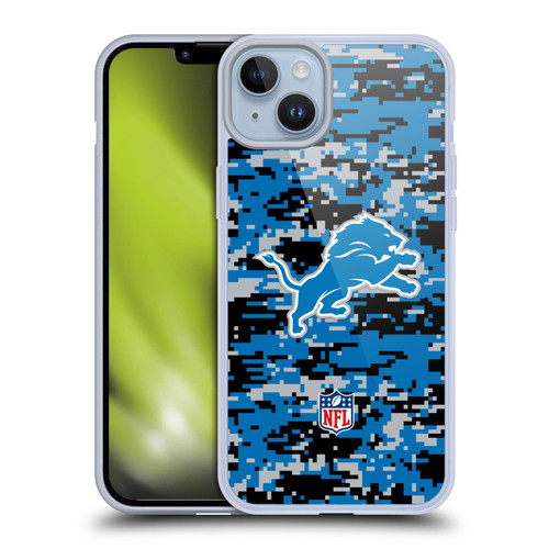 NFL Detroit Lions Graphics Digital Camouflage Soft Gel Case for Apple iPhone 14 Plus NFL Detroit Lions Graphics Digital Camouflage Soft Gel Case for Apple iPhone 14 Plus