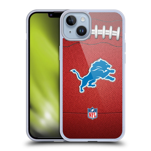 NFL Detroit Lions Graphics Football Soft Gel Case for Apple iPhone 14 Plus NFL Detroit Lions Graphics Football Soft Gel Case for Apple iPhone 14 Plus