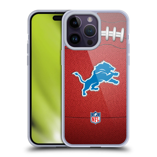 NFL Detroit Lions Graphics Football Soft Gel Case for Apple iPhone 14 Pro Max