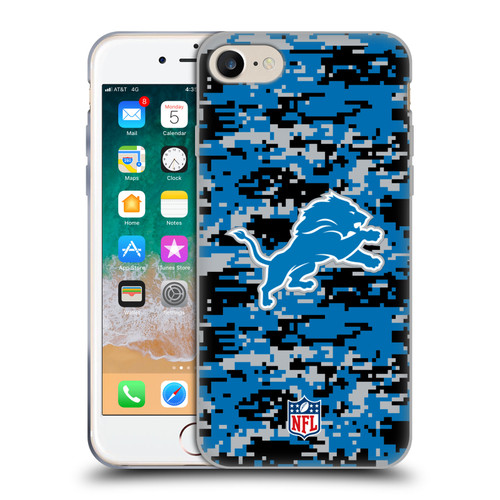 NFL Detroit Lions Graphics Digital Camouflage Soft Gel Case for Apple iPhone 7 / 8 / SE 2020 & 2022 NFL Detroit Lions Graphics Digital Camouflage Soft Gel Case for Apple iPhone 7 / 8 / SE 2020 & 2022