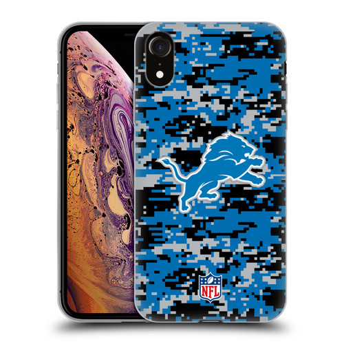 NFL Detroit Lions Graphics Digital Camouflage Soft Gel Case for Apple iPhone XR NFL Detroit Lions Graphics Digital Camouflage Soft Gel Case for Apple iPhone XR