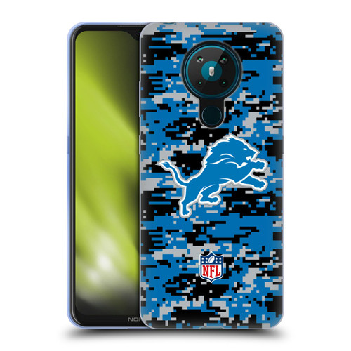 NFL Detroit Lions Graphics Digital Camouflage Soft Gel Case for Nokia 5.3