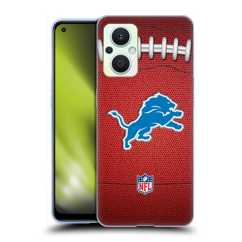 NFL Detroit Lions Graphics Football Soft Gel Case for OPPO Reno8 Lite