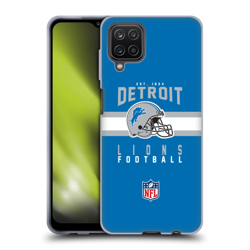 NFL Detroit Lions Graphics Helmet Typography Soft Gel Case for Samsung Galaxy A12 (2020) NFL Detroit Lions Graphics Helmet Typography Soft Gel Case for Samsung Galaxy A12 (2020)