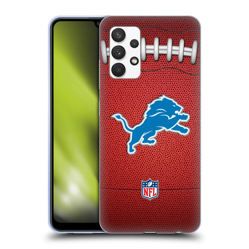 NFL Detroit Lions Graphics Football Soft Gel Case for Samsung Galaxy A32 (2021)