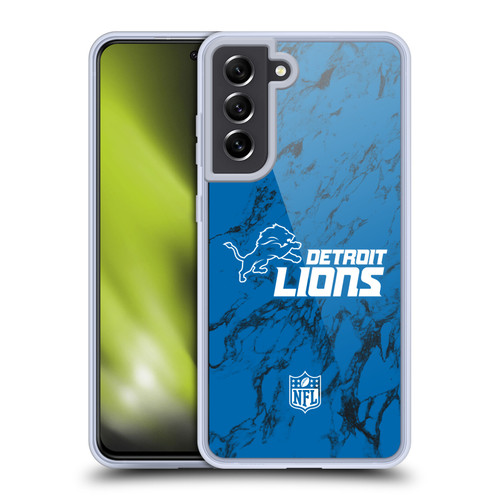 NFL Detroit Lions Graphics Coloured Marble Soft Gel Case for Samsung Galaxy S21 FE 5G NFL Detroit Lions Graphics Coloured Marble Soft Gel Case for Samsung Galaxy S21 FE 5G