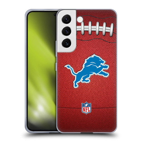 NFL Detroit Lions Graphics Football Soft Gel Case for Samsung Galaxy S22 5G