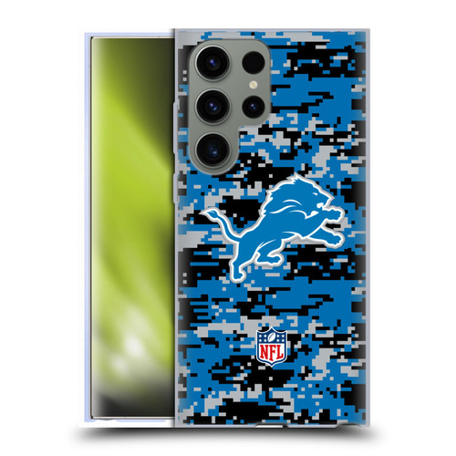 NFL Detroit Lions Graphics Digital Camouflage Soft Gel Case for Samsung Galaxy S23 Ultra 5G