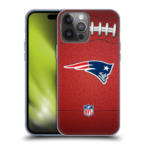 NFL New England Patriots Graphics Football Soft Gel Case for Apple iPhone 14 Pro Max